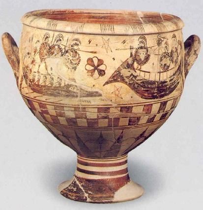 Vaso de Aristonoto, Caere, ca. 675-650 a. C.