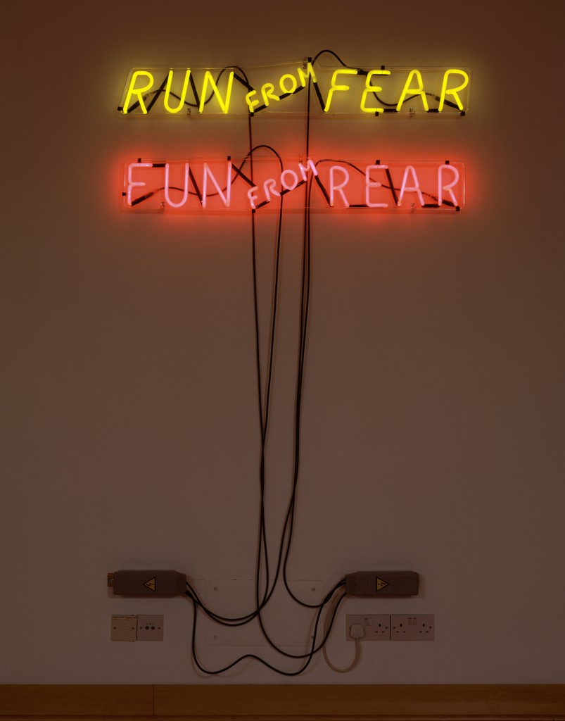 Bruce Nauman, Run from Fear, Fun from Rear, 1972