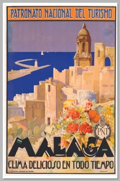 Los carteles art decó del Patronato Nacional del Turismo en 1929 para promocionar España en el extranjero