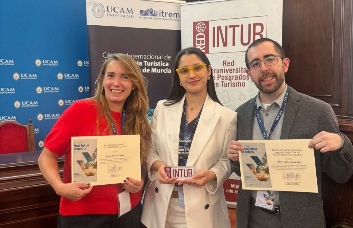 Iván Muela, estudiante del Máster, Segundo premio del XV Fórum REDINTUR-ICÁRION