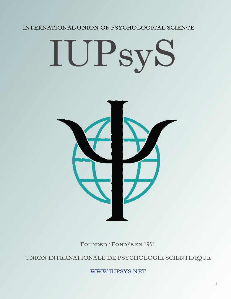 La Directora de la Cátedra elegida miembro del Comité Ejecutivo de la IUPsyS (Unión Internacional de la Ciencia Psicológica) - 2