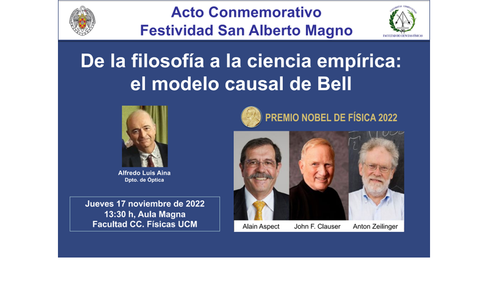 San Alberto Magno - Charla Premio Nobel de Física 2022