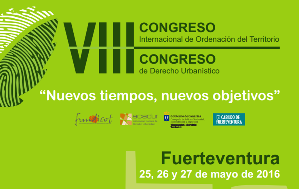 VIII Congreso Internacional de Ordenación del Territorio (Fuerteventura, mayo 2016) - 1