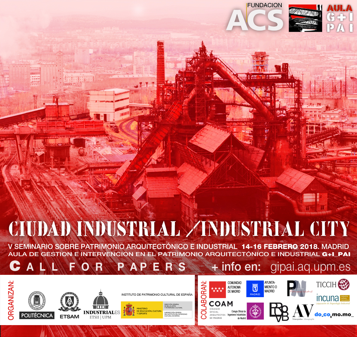 *extended call for papers* V Seminario Internacional sobre Patrimonio Arquitectónico e Industrial  - 1
