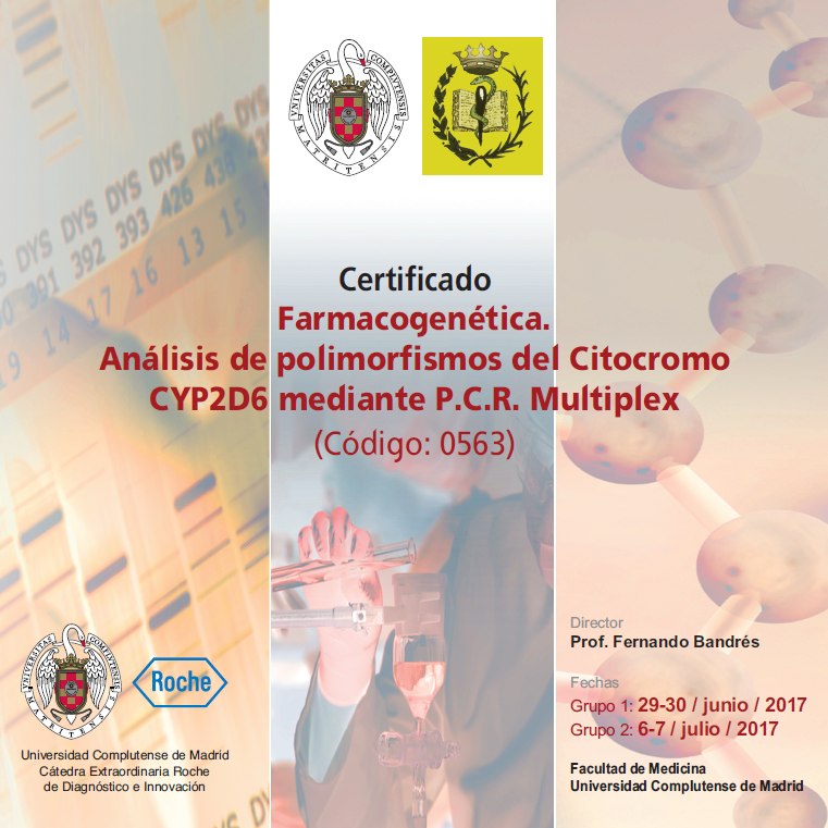 CERTIFICADO: Farmacogenética. Análisis de polimorfismos del Citocromo CYP2D6 mediante P.C.R. Multiplex