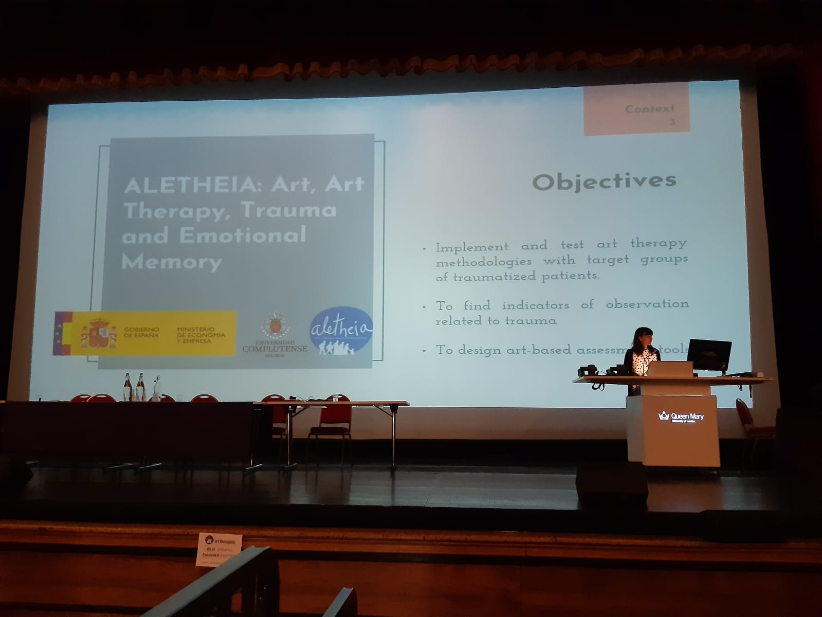 Carolina Peral presenta en el congreso internacional British Association of Art Therapist, una metodología de intervención