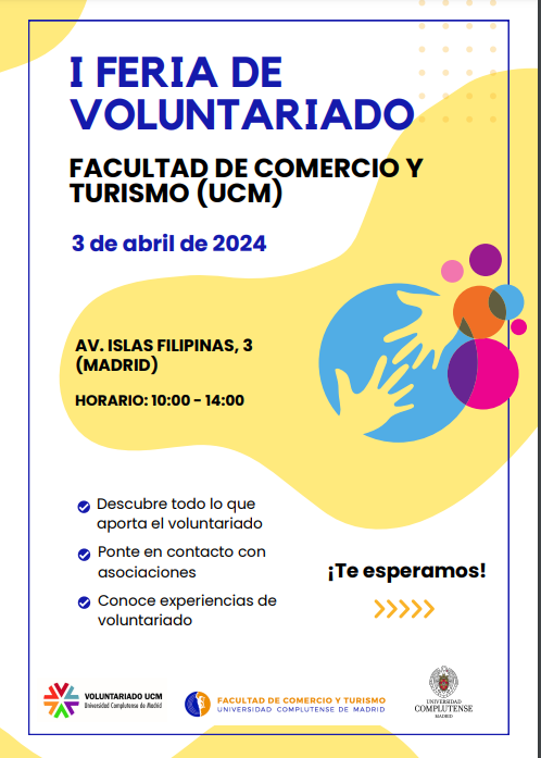 Feria de Voluntariado 3 de Abril. Facultad de Comercio y Turismo UCM