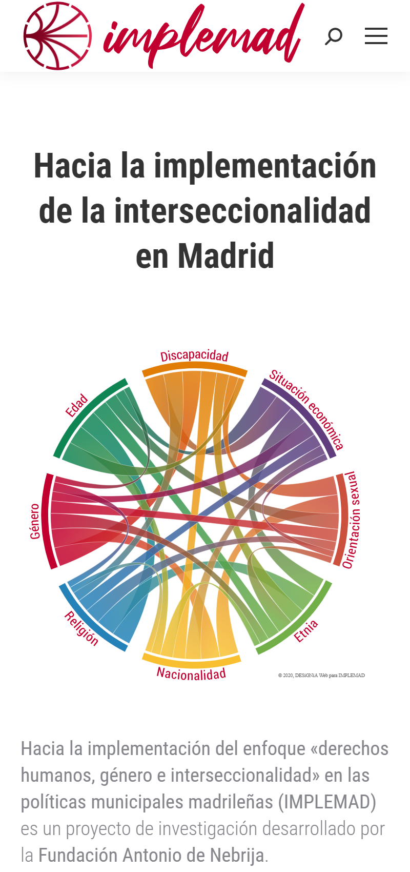 El próximo día 17 de noviembre de 10 a 13.30 h. se celebrará la jornada online titulada "Implementando la interseccionalidad". 