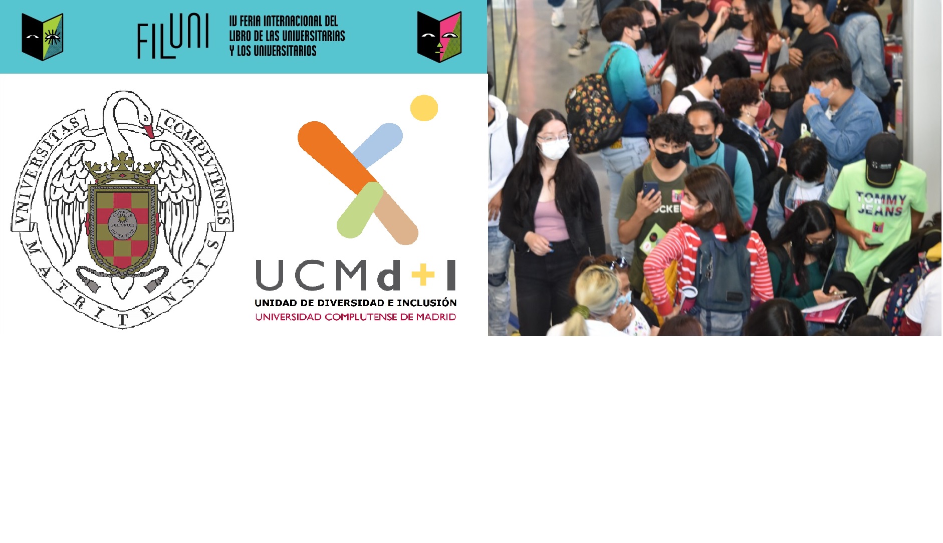Participación de la Delegación de d+IUCM en la Feria Internacional del Libro de las Universitarias y los Universitarios (FILUNI)