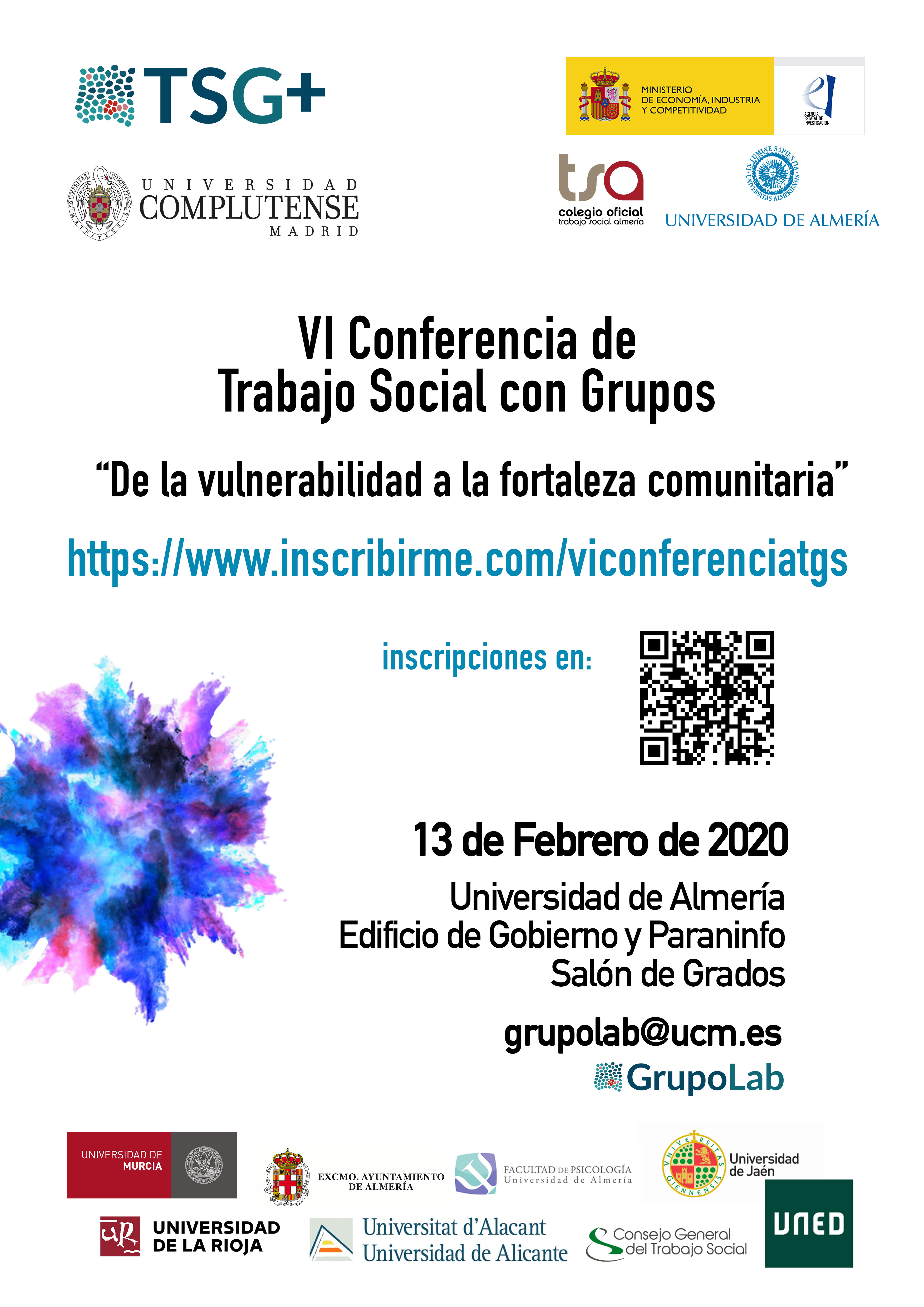 VI Conferencia de Trabajo Social con Grupos en Almería