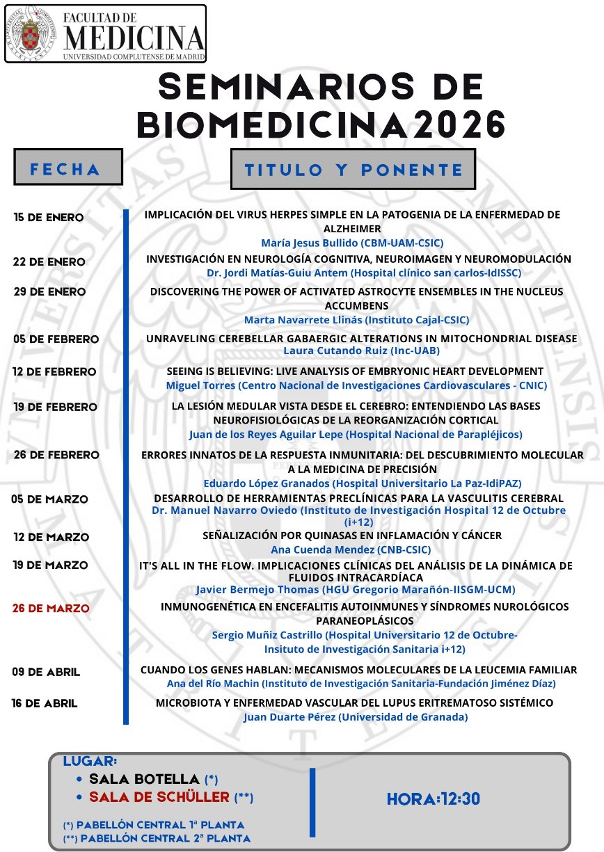Seminarios de Biomedicina 2026