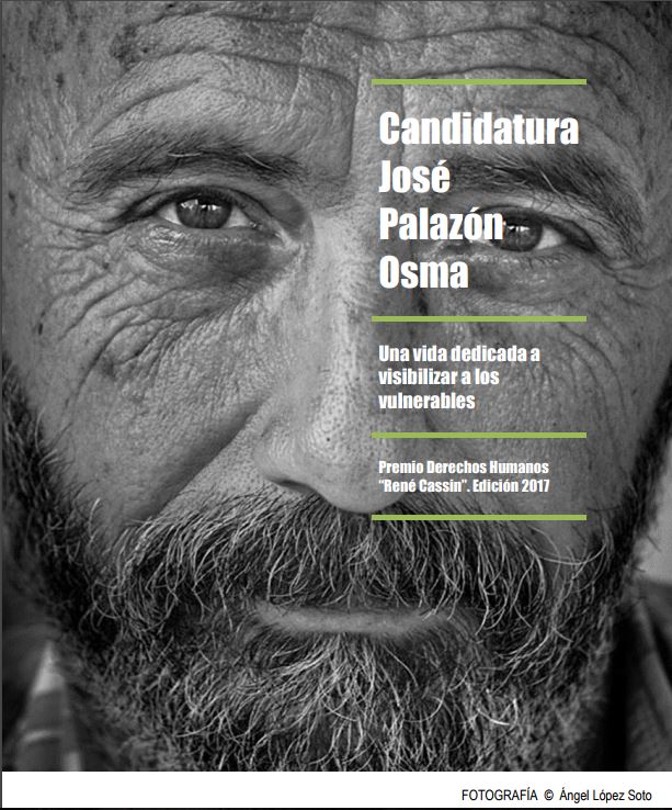 Iusmigrante ha sido uno de los promotores de la candidatura de José Palazón Osma al Premio René Cassin de Derechos Humanos en su edición 2017.