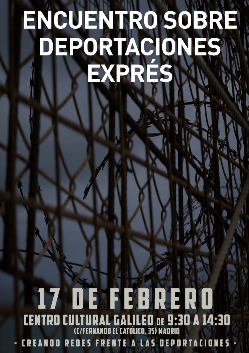 José Miguel Sánchez Tomás, investigador de iusmigrante, participará en el "Encuentro sobre Deportaciones Exprés", organizado por SOS Racismo Madrid