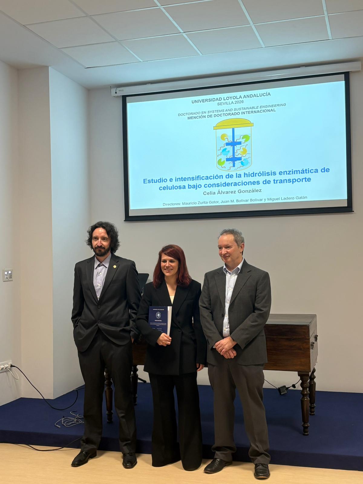 Felicitaciones a Celia, por su defensa de Tesis Doctoral