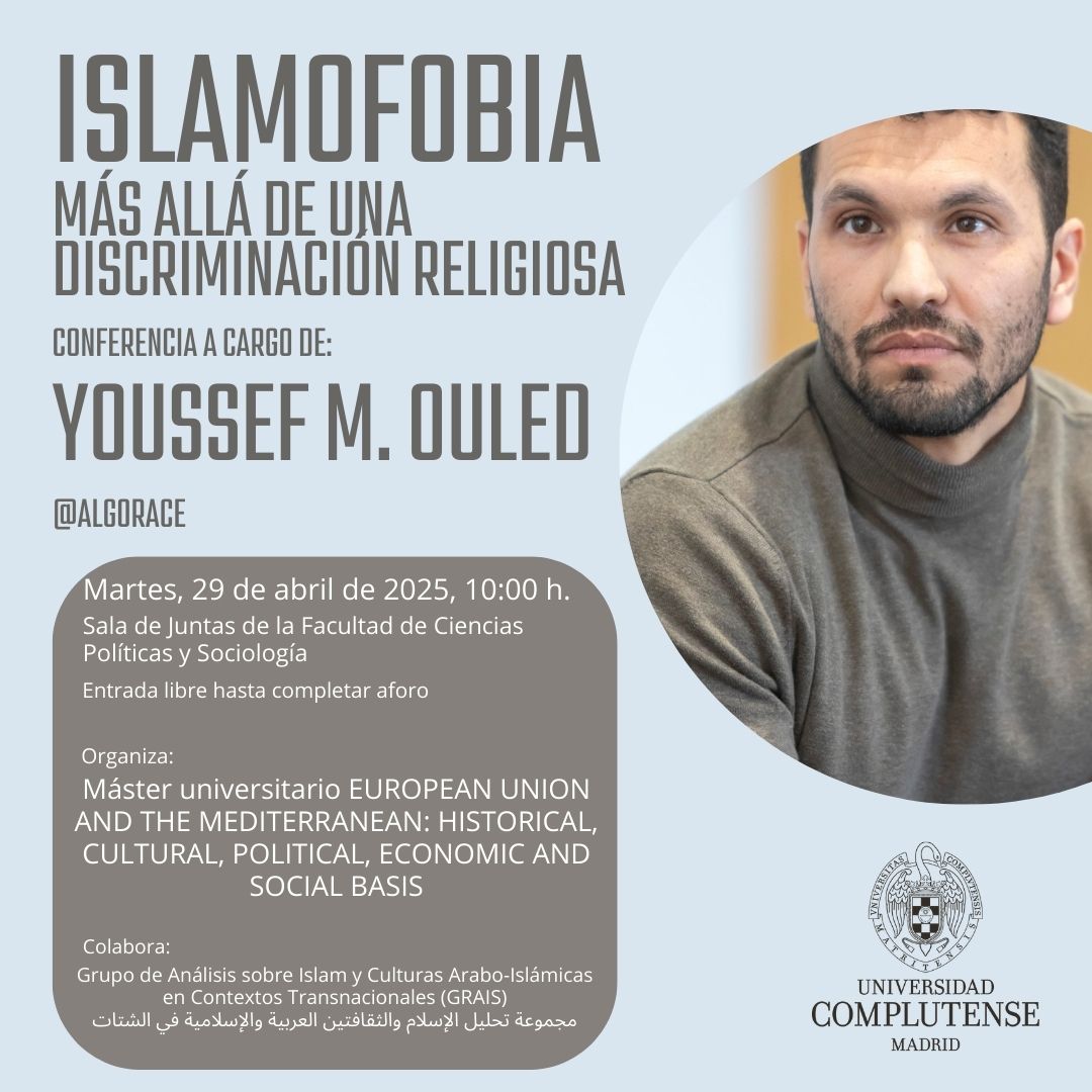 Conferencia Islamofobia más allá de una discriminación religiosa