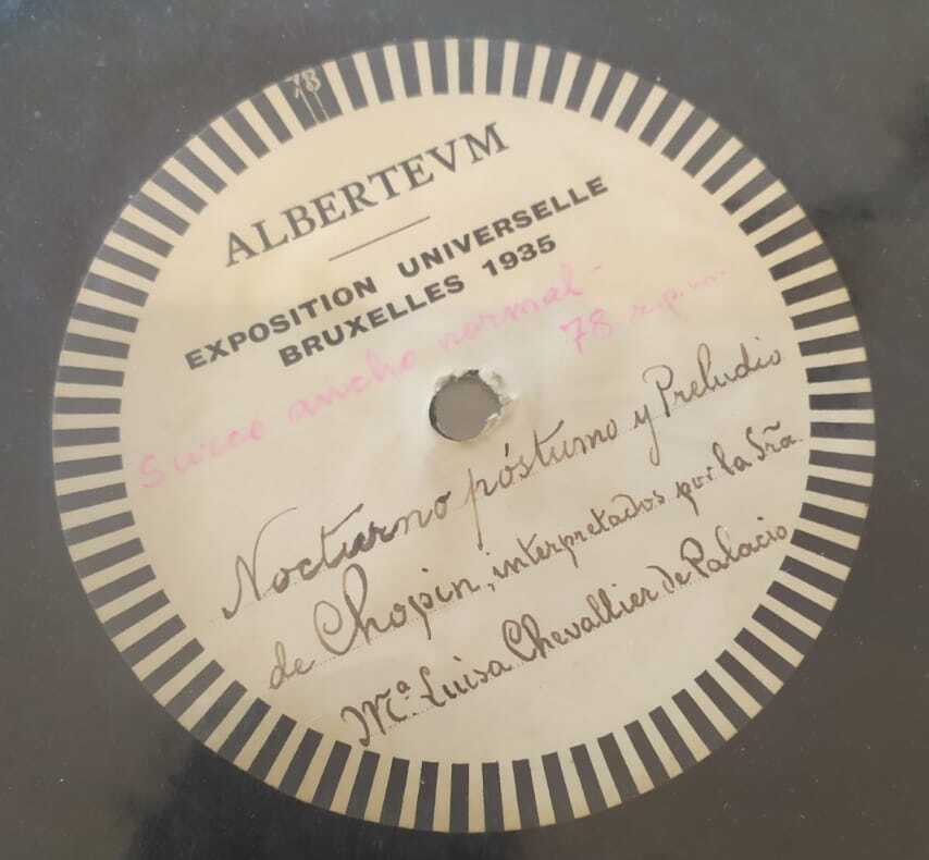 Sonolab participa en la digitalización de una grabación inédita de la pianista y compositora María Luisa Chevallier (1869-1951)