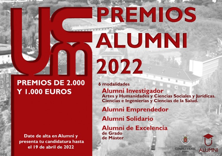 ¡Abierta la convocatoria para los Premios Alumni-UCM 2022!