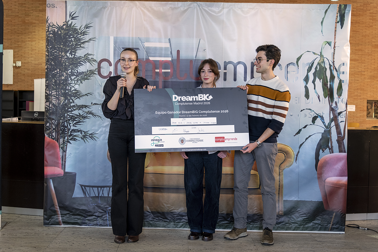 Tres estudiantes de un máster de Biológicas, ganadores del DreamBig UCM 2026