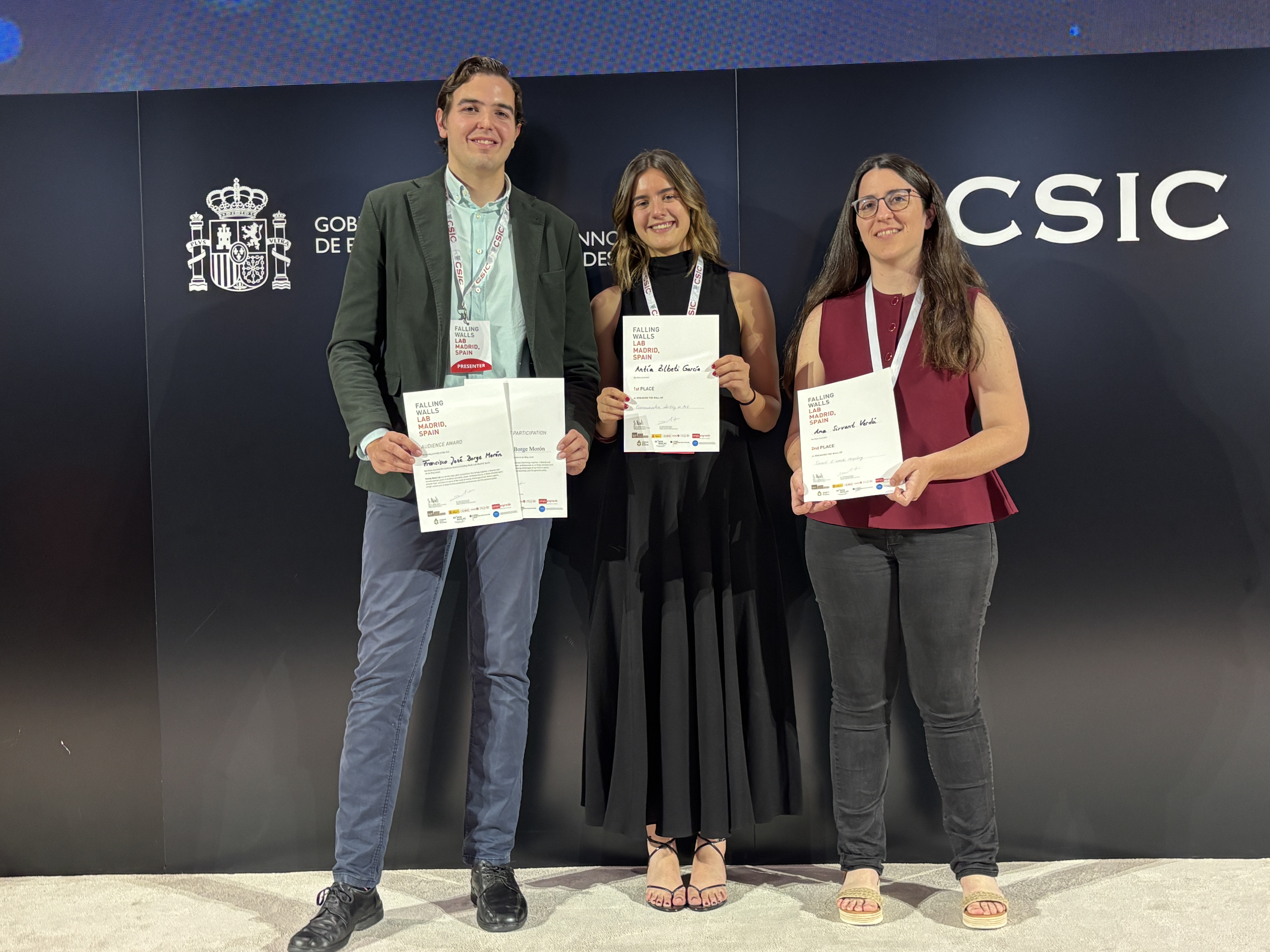 Antía Zilbeti García, estudiante de Publicidad y RRPP en la UCM, ganadora de la competición Falling Walls Lab Madrid 2026. Participará en la final mundial en Berlín.