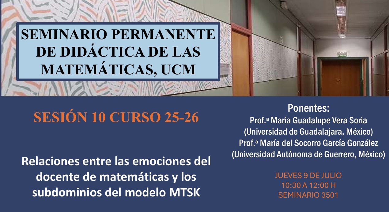 Sesión 10. Seminario de Didáctica de las Matemáticas