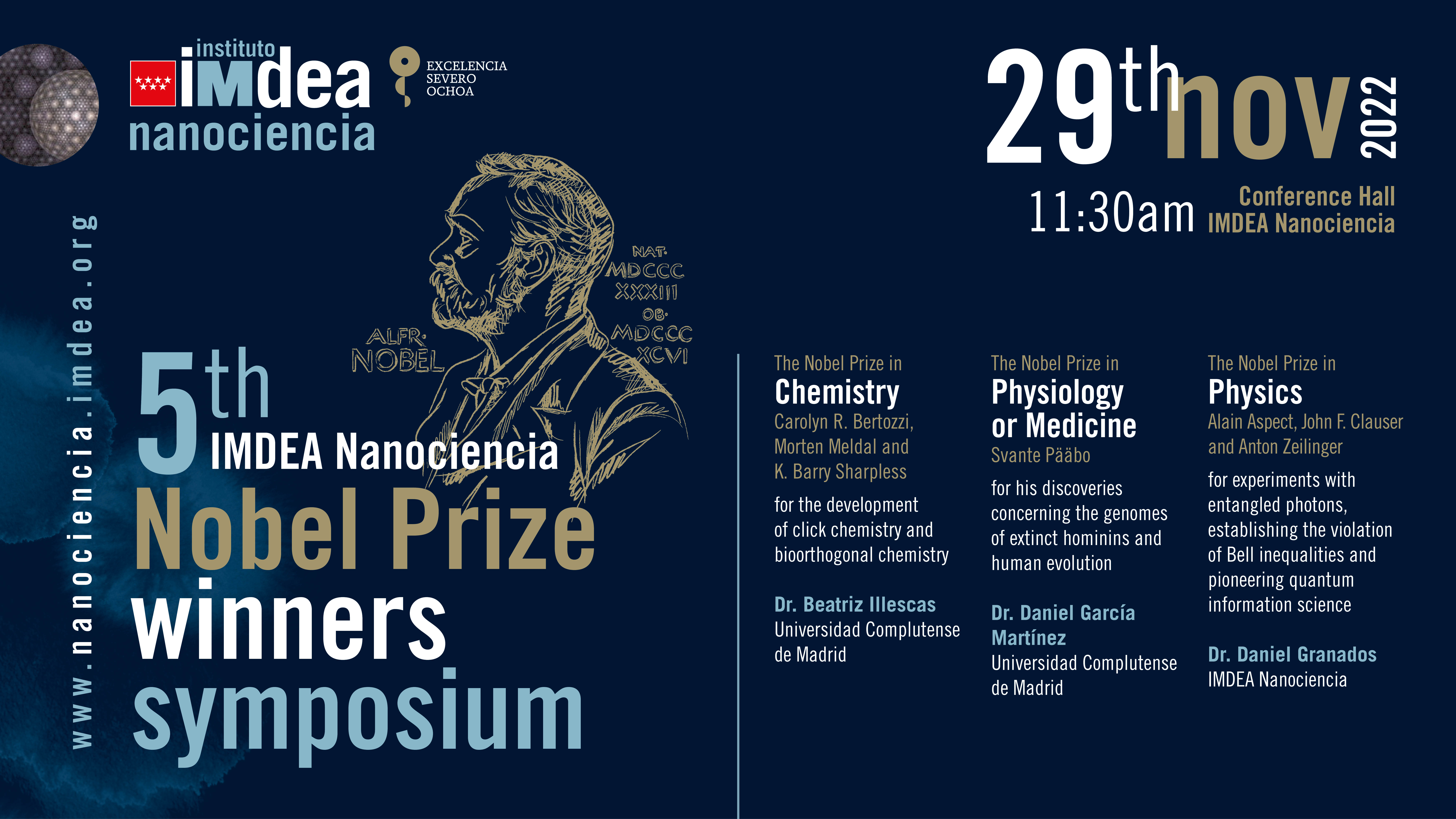 Daniel García en el V Simposio Premios Nobel 2022 de IMDEA nanociencia - 1