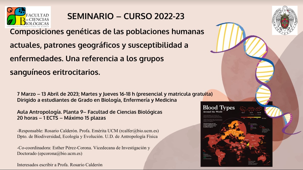 Seminario: Genética de poblaciones humanas y susceptibilidad a enfermedades