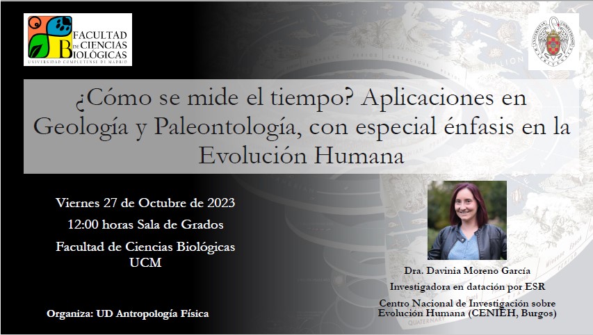 Seminario el 27 de Octubre de la Dra. Davinia Moreno (CENIEH)