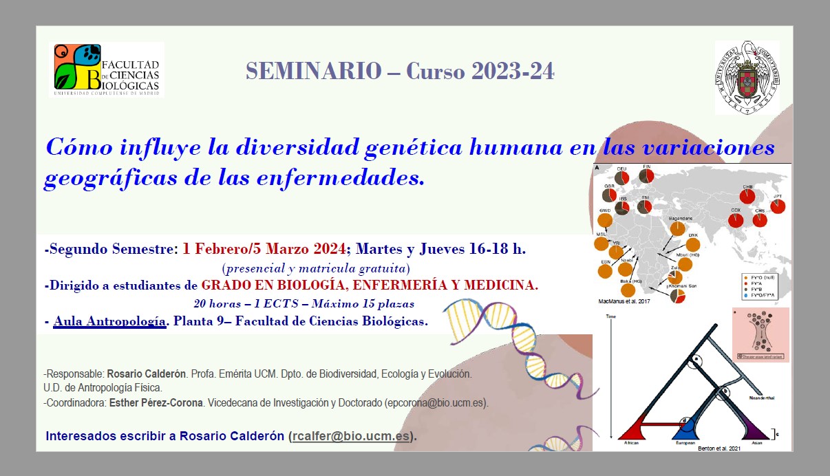 Seminario sobre diversidad genética y variacion geográfica de enfermedades