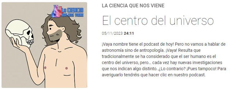 Roberto Pedrero habla de antropología en "La Ciencia que nos Viene"