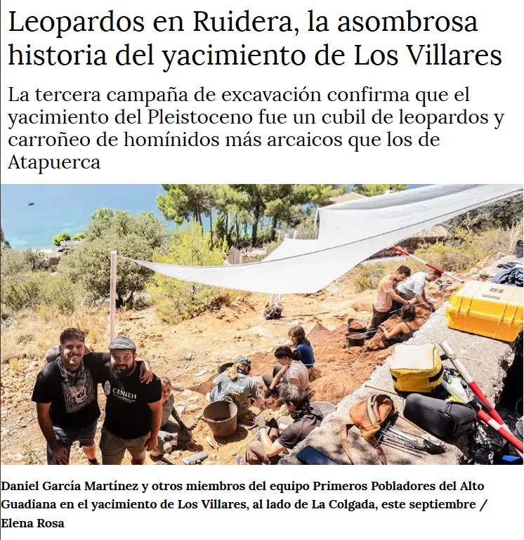 El yacimiento de Ruidera en la prensa
