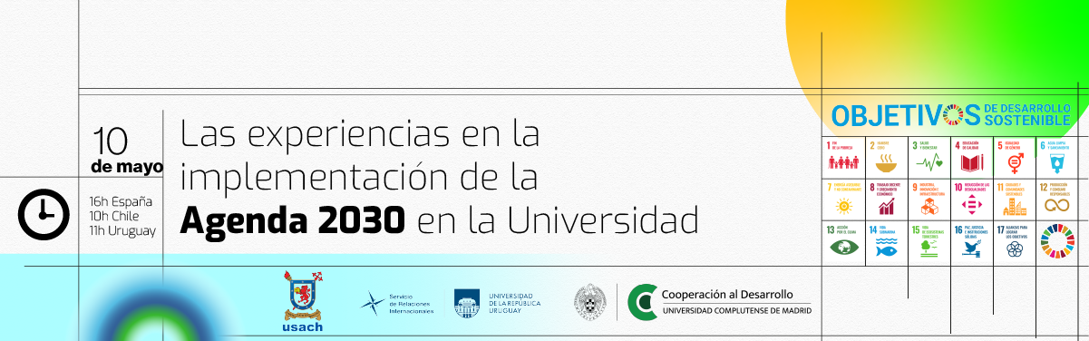 Webinar gratuito el 10 de mayo: "Las experiencias en la implementación de la Agenda 2030 en la Universidad"