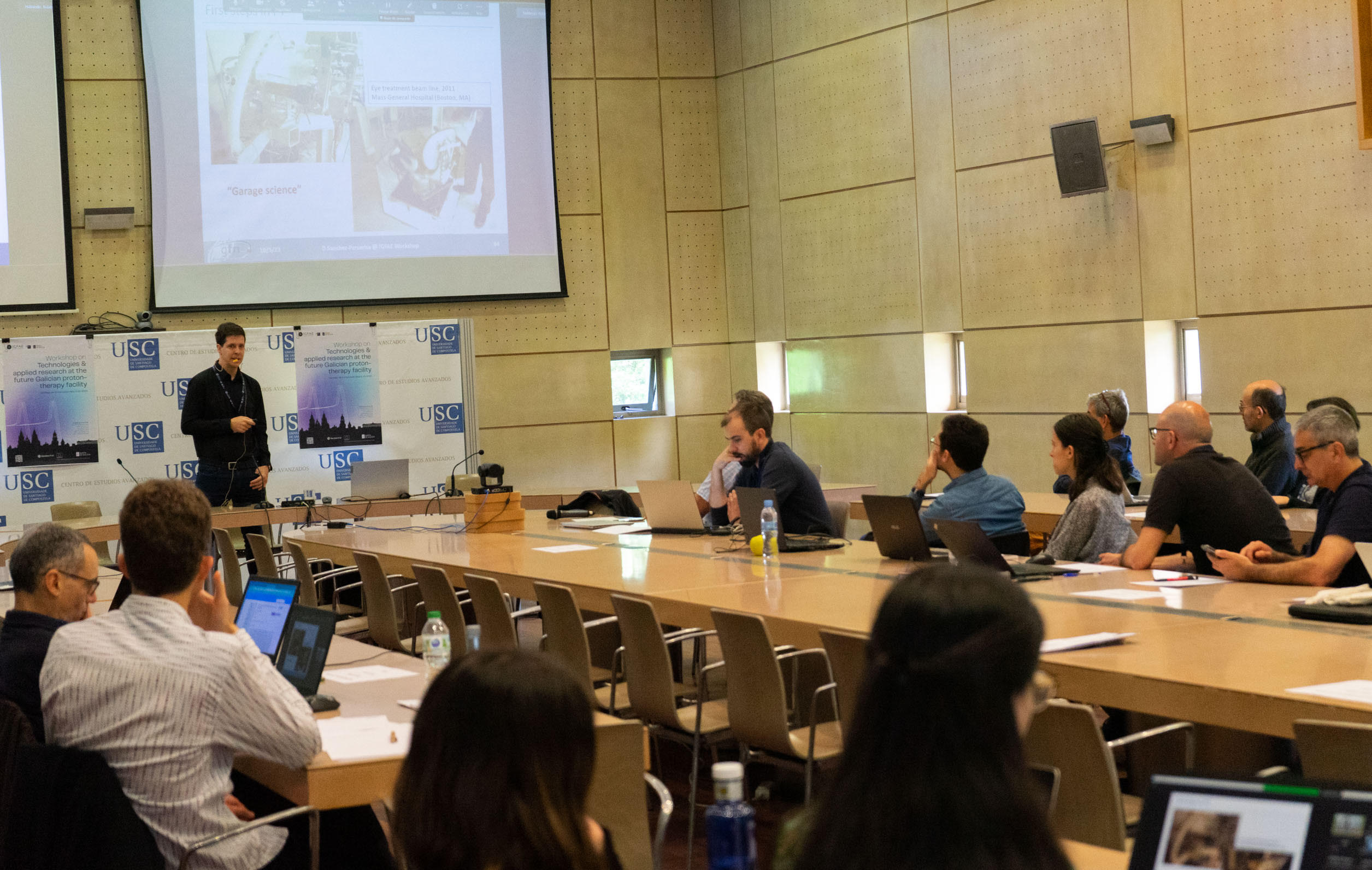 workshop "Tecnologías e investigación aplicada en el futuro centro gallego de Protonterapia"