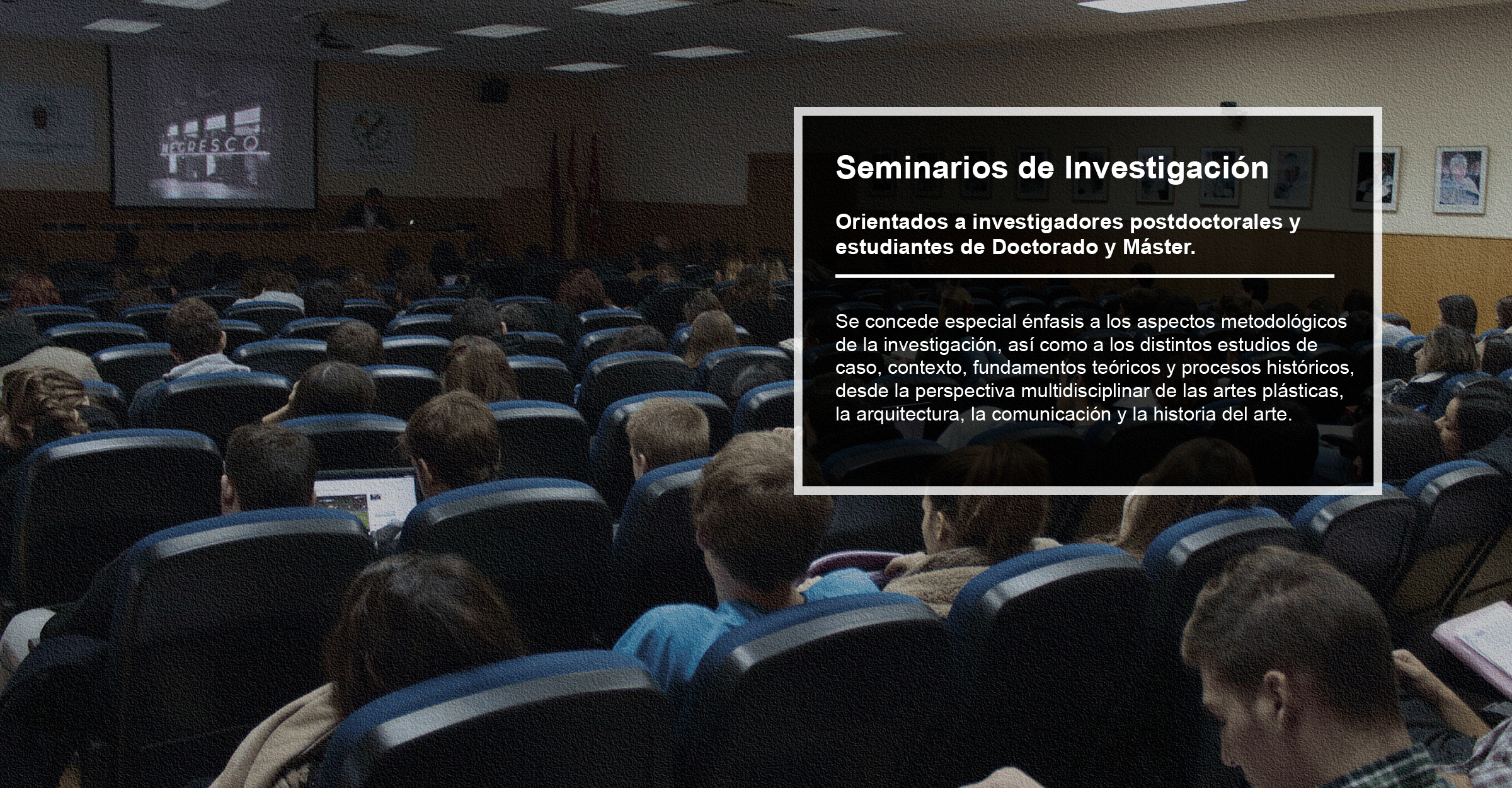 ¡Participa en nuestros Seminarios de Investigación!