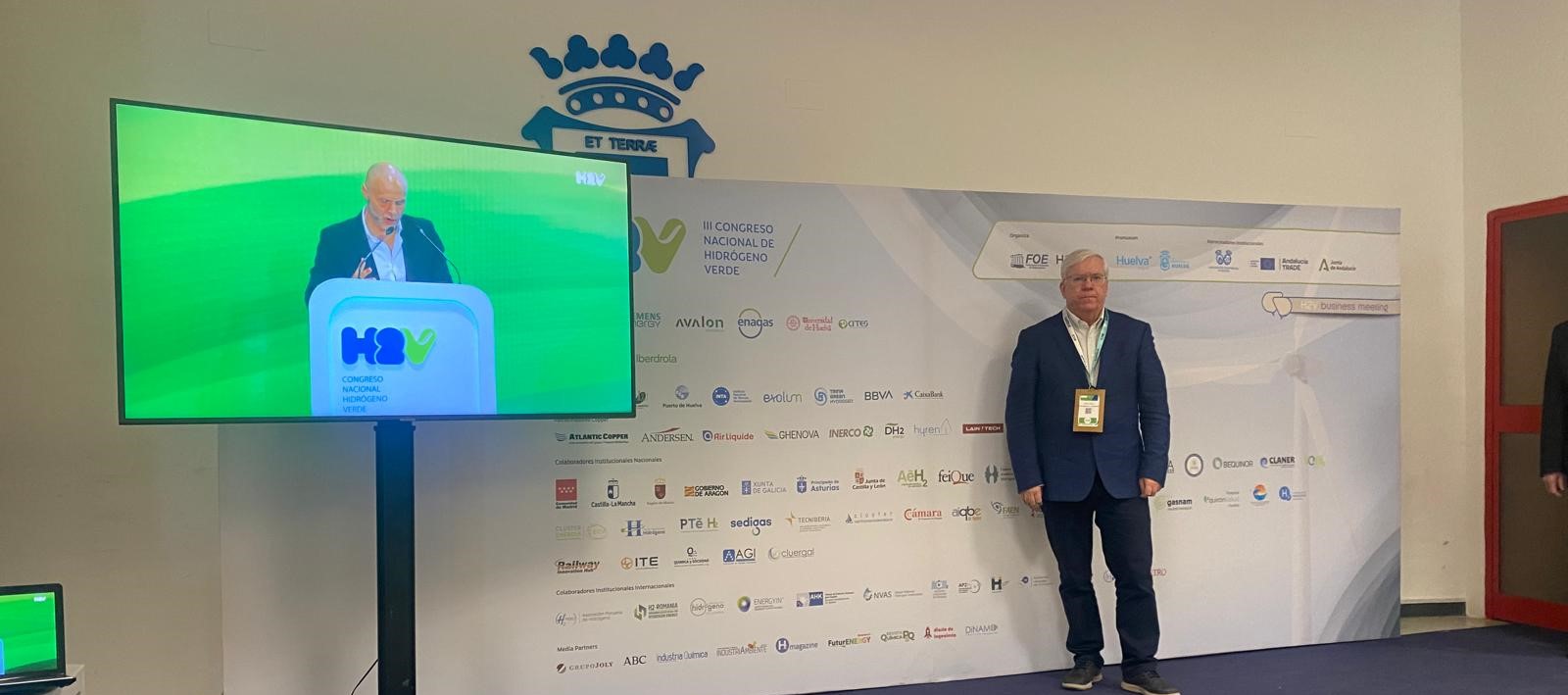 Carlos Negro asiste a la inauguración del III Congreso Nacional Hidrógeno Verde celebrado en Huelva