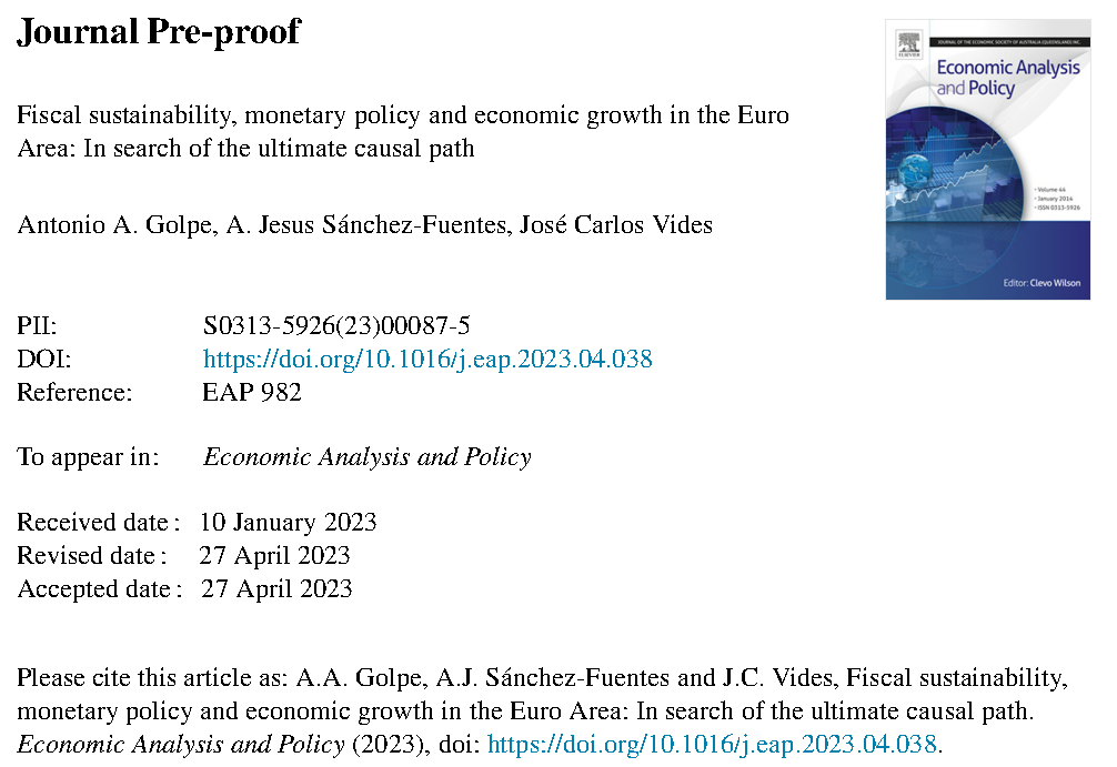 Fiscal sustainability, monetary policy and economic growth in the Euro Area: In search of the ultimate causal path - 1