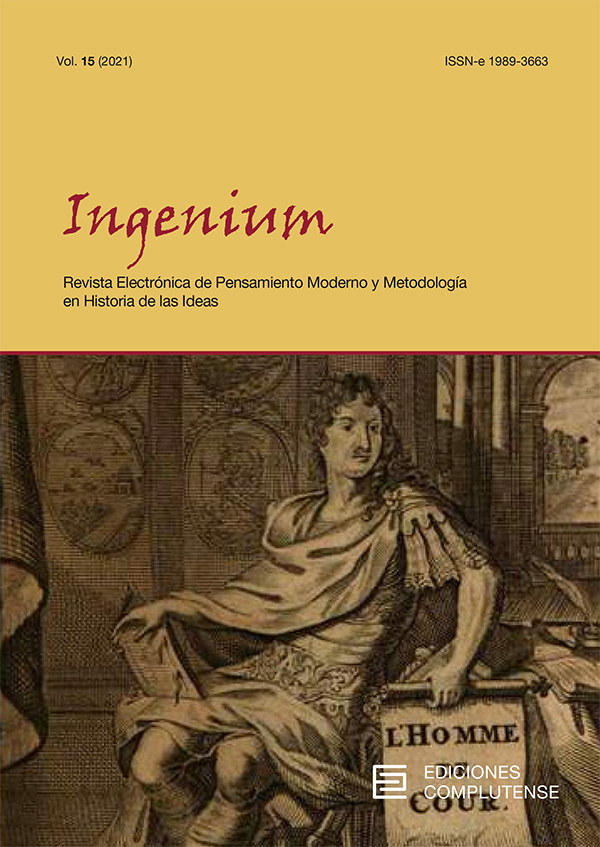 'Ingenium. Revista Electrónica de Pensamiento Moderno y Metodología en Historia de la Ideas', Vol. 15 (2021)
