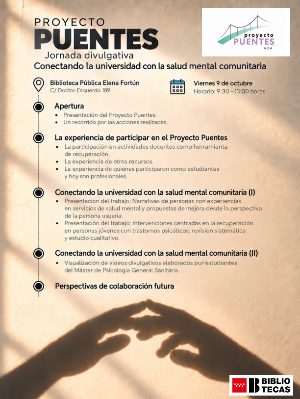 Jornada "Proyecto Puentes: Conectando la universidad con la Salud Mental Comunitaria"