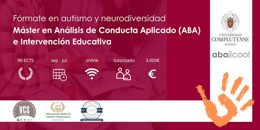 Máster en Análisis de Conducta Aplicada e Intervención Educativa