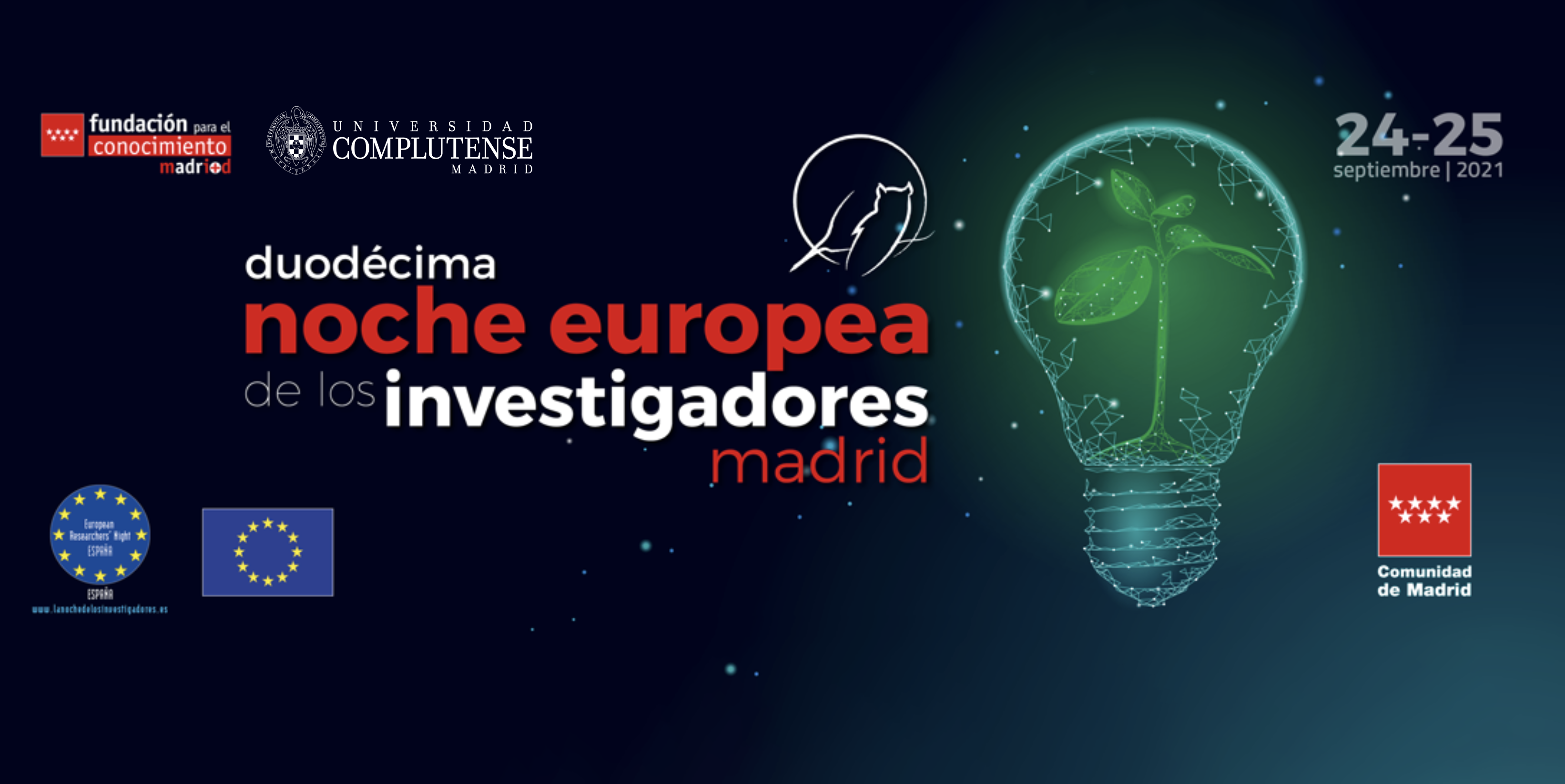 La Complutense, en la Noche Europea de los Investigadores e Investigadoras de Madrid 2021. ¡Inscríbete!