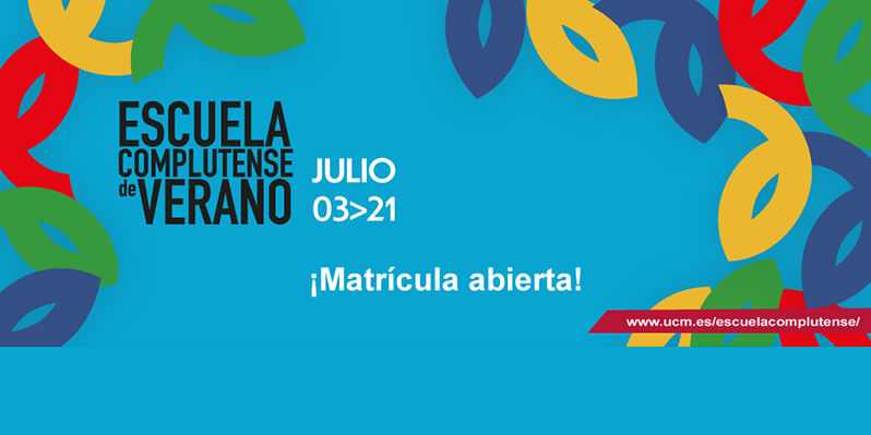 Matricúlate en alguno de los más de 77 cursos de la Escuela Complutense de Verano. Solicita las becas disponibles.