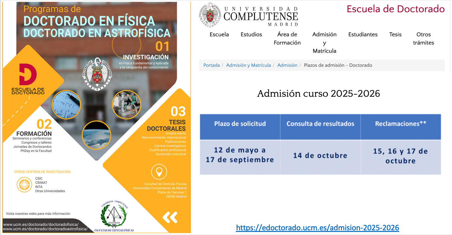 Admisión 2025-26 (Plazo del 12 mayo a 17 septiembre 2025)