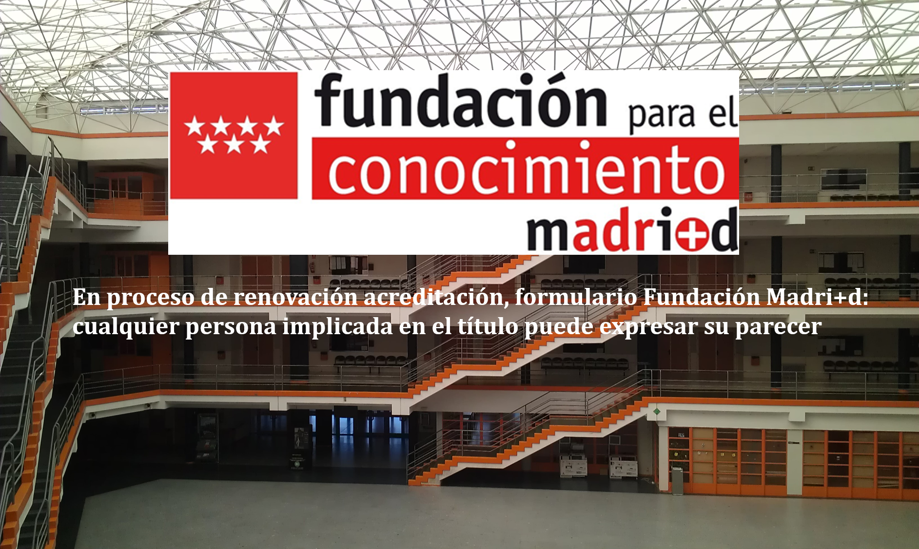 AUDIENCIA ABIERTA MLyGED PARA LA RENOVACION DE LA ACREDITACION 2023