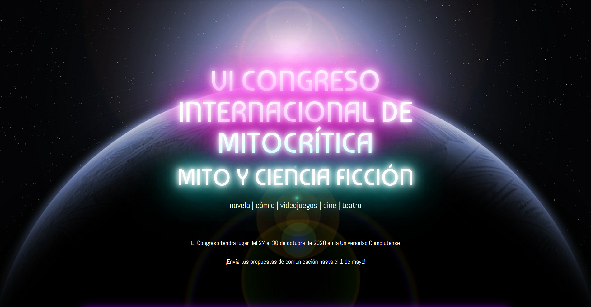 VI Congreso Internacional de Mitocrítica "Mito y Ciencia Ficción"