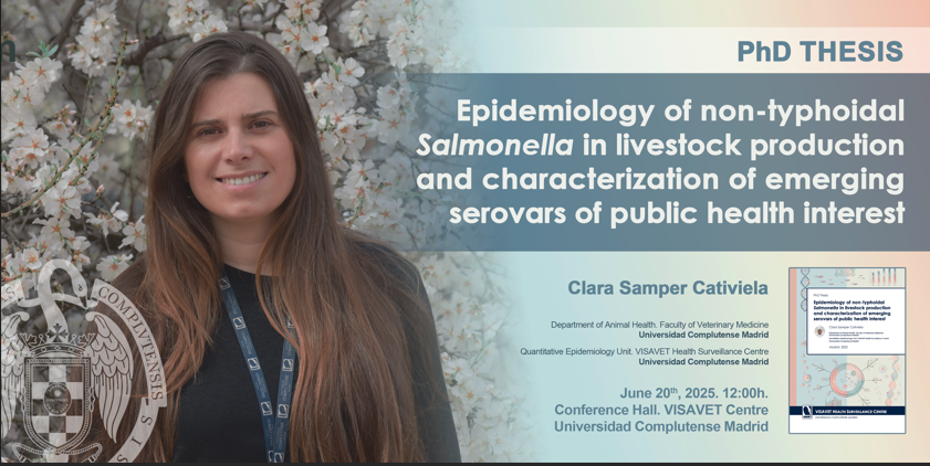 El 20 de junio Clara Semper defenderá su tesis sobre Salmonella en el ganado. ¿Te la vas a perder?