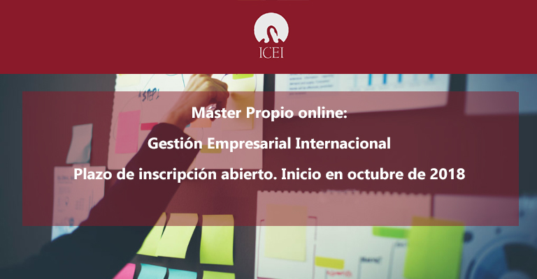 Máster Propio ICEI - Gestión Empresarial Internacional (online)