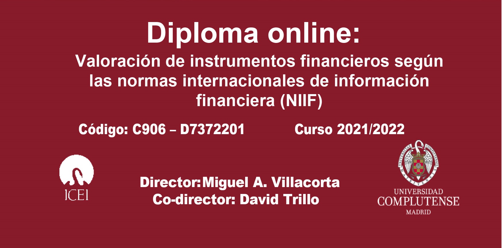 Diploma Online: Valoración de Instrumentos Financieros según las normas internacionales de información financiera (NIIF)