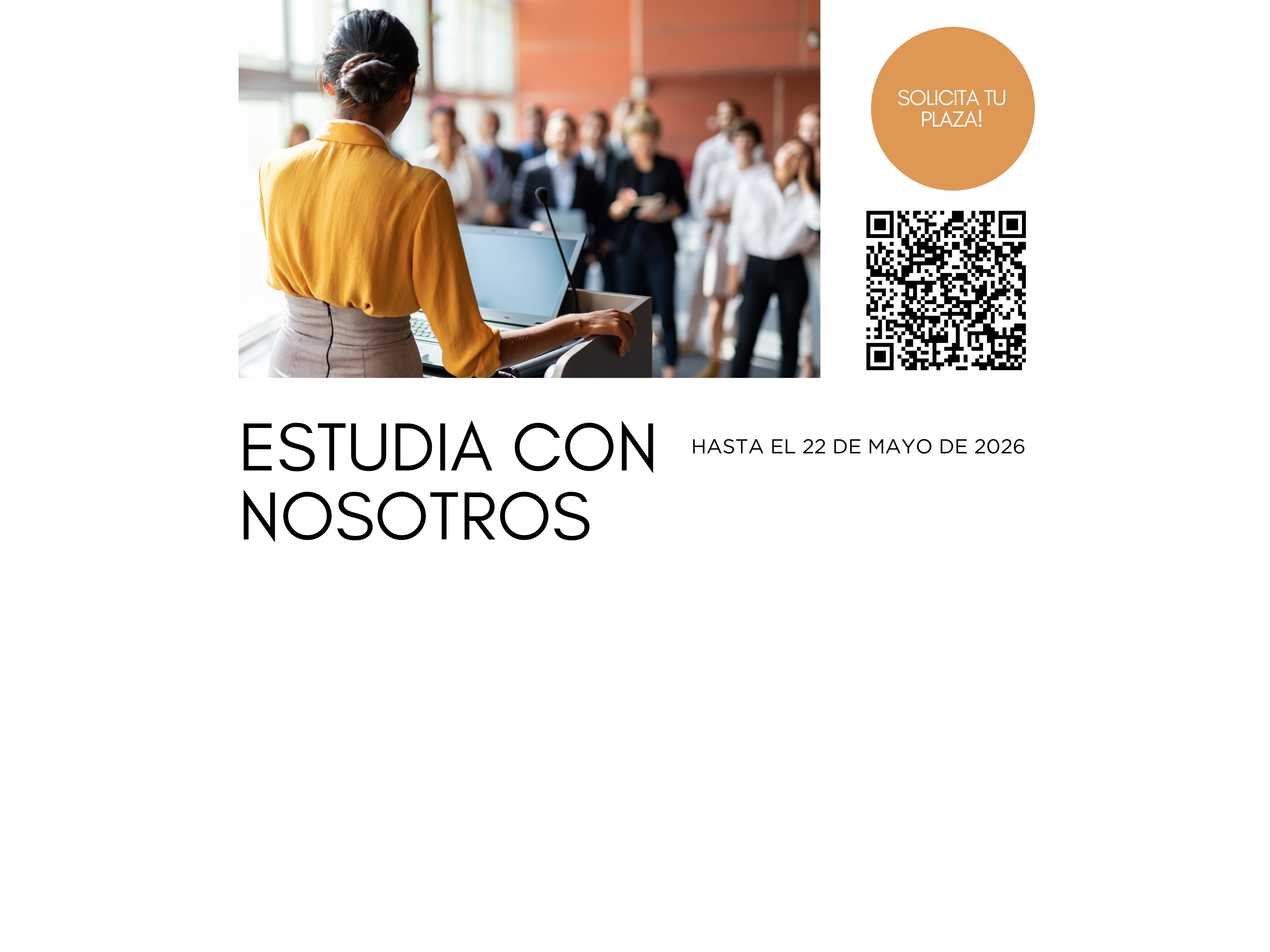 Últimas plazas disponibles para el curso 2026–2027