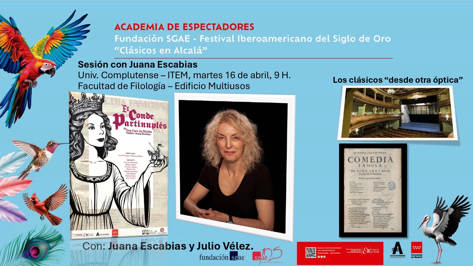 Sesión "Los clásicos desde otra óptica", a cargo de Juana Escabias