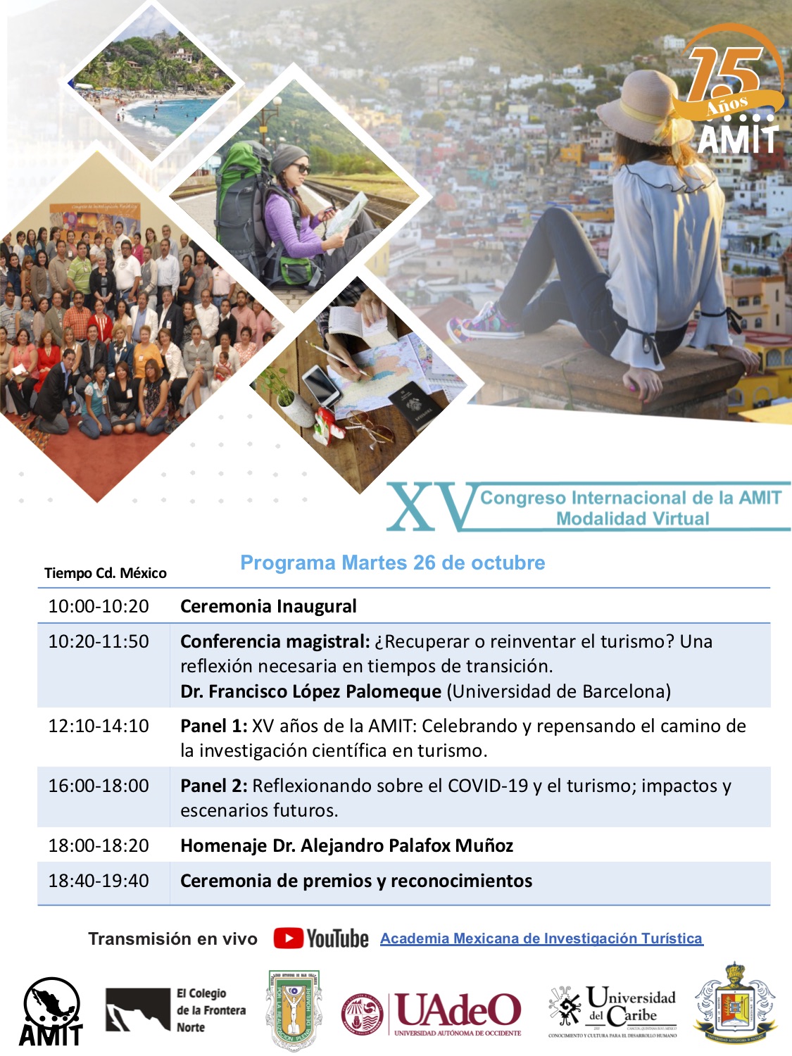 XV Congreso Internacional de la AMIT. Modalidad Virtual. 26-29 octubre de 2021 - 6