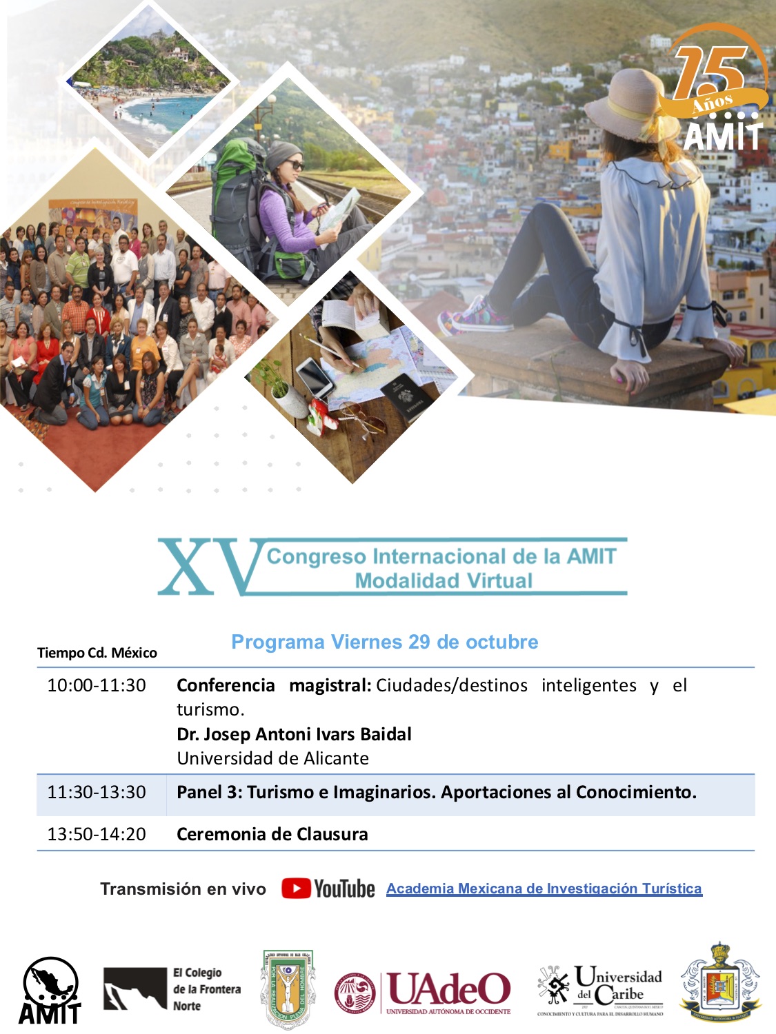 XV Congreso Internacional de la AMIT. Modalidad Virtual. 26-29 octubre de 2021 - 4
